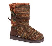 MUK LUKS Essentials Women's Clementine Boots Fashion, Brown Multi, 5 UK