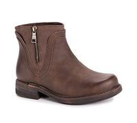 MUK LUKS Lukees Women's Spike Chicago Boots Fashion, Brown, 4.5 UK
