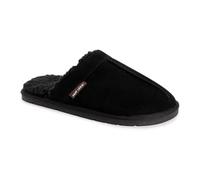 MUK LUKS Men's Abbott Slipper, Black, 12 UK