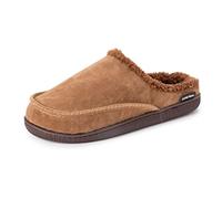 MUK LUKS Men's Faux Suede Clog Slippers Mule, Camel, Small UK