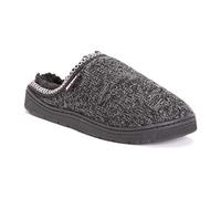 MUK LUKS Men's Gabriel Clog Slippers, Black, 10/11.5 UK