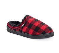 MUK LUKS Men's Gabriel Clog Slippers, Red/Black, Large UK