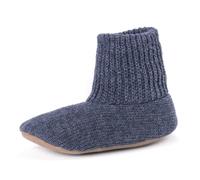 MUK LUKS Men's Morty Ragg Wool Slipper, Blue, Medium UK