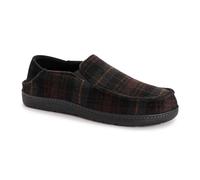 MUK LUKS Men's Owen Full Fit Slipper, Brown Plaid, Medium UK