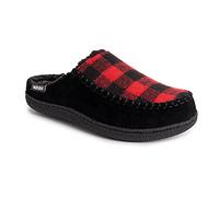 MUK LUKS Men's Staughton Slipper, Black, 8 UK