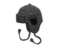 MUK LUKS Men's Trapper Hat Fairsle, Charcoal Grey, One Size