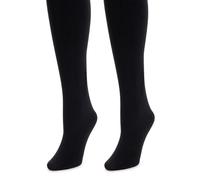 MUK LUKS Women's 2 Pair Pack Fleece Lined Leggings, Black, XL Plus