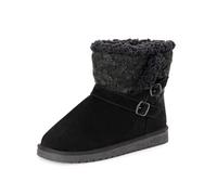 MUK LUKS Women's Alyx Fashion Boots, Ebony, 9 UK