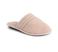MUK LUKS Women's Cathy Micro Chenille Slipper, Honey Wheat, Small UK