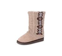 MUK LUKS Women's Cheryl Boot, Stone, 8 UK