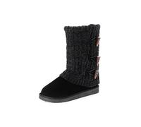 MUK LUKS Women's Cheryl Fashion Boot, Jet Black, 6 UK
