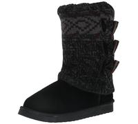 MUK LUKS Women's Cheryl Fashion Boots, Ebony Marl, 6 UK