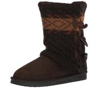 MUK LUKS Women's Cheryl Fashion Boots, Java Marl, 6 UK
