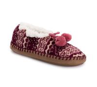 MUK LUKS Women's Classic Ballerina Slippers, Purple, S/M