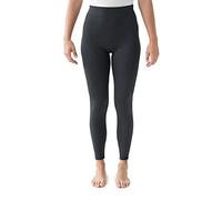 MUK LUKS Women's Fleece Lined Legging, Charcoal, Large-X-Large