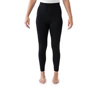 MUK LUKS Women's Fleece-Lined Leggings, Black, Small/Medium
