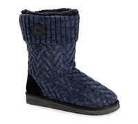 MUK LUKS Women's Janet Boot, Navy/Black, 9 UK