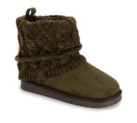 MUK LUKS Women's Laurel Boot Ankle, Olive, 8.5 UK Wide