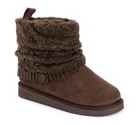 MUK LUKS Women's Laurel Boots, Brown Java, Wide