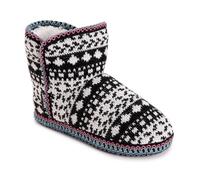 MUK LUKS Women's Leigh Slipper, Black, Medium