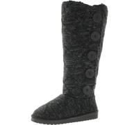 MUK LUKS Women's Malena Boots, Black Lattice, 4 UK