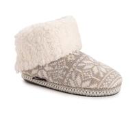 MUK LUKS Women's Melinda Slipper, Grey, S