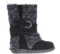 MUK LUKS Women's Nikki Boots Mid Calf, Black, 4 UK