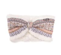 MUK LUKS Women's Standard Butterfly Patterned Headband, Ivory Dreamer
