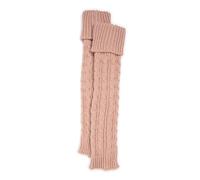 MUK LUKS Women's Tall Cabled Leg Warmer, Salmon Bisque, One Size