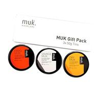 Muk Matte Triple Pack 3x 50g Tins Hard/Savage/Dry Hair Styling Paste - Revised Packaging