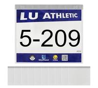 Muka 10 Pack Running Bib Holders Clear Race Bib Display Vinyl Protector Sheets Waterproof Race Number Holder for Runner