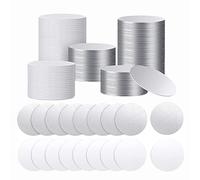 Muka 100Pcs 3 Inch Round Sublimation Blank Aluminum Sheets, Aluminum Board Heat Transfer for Photo Tray, Picture Frame Ornament, Blank Metal Sign