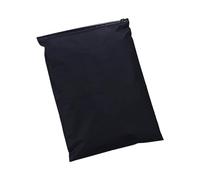 Muka 50PCS Black Matte Frosted Slider Zip Bags, Plastic Bags for Packaging Clothes, Shirts, Jeans, Pants, 2.8 Mil-Black-13 3/4" x17 3/4"