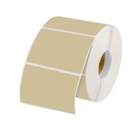 Muka 800 PCS Thermal Labels Color Label Stickers Roll for Barcodes, Address, Compatible with Thermal Label Printer- 1.5" x 2.25" Brown