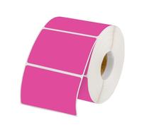 Muka 800 PCS Thermal Labels Color Label Stickers Roll for Barcodes, Address, Compatible with Thermal Label Printer- 1.5" x 2.25" Hotpink