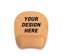 Muka Custom Mouse Pads with Gel Wrist Rest Cork, Personalized Mouse Mat for Office, 7.3 x 8.7 x 0.98 inches-Cork