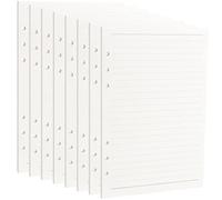 MUKCHAP 10 Pack A5 Refills, 900 Pages/450 Sheets, 100 GSM 6 Hole Punched Paper Refillable Loose Leaf Paper for 6 Ring Binder Journal Notebook