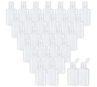 MUKCHAP 100 PCS 30ml Plastic Travel Bottles, 1oz Clear Flip Cap Empty Bottles for Travel, Outdoor Camping, Business Trip