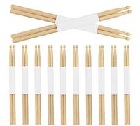 MUKCHAP 12 Pairs Maple Wood Drum Sticks for Drumming, Practice & Performance