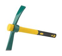 MUKCHAP 14oz/400g Mini Mattock Cutter, 15 Inch Garden Pick Mattock Hoe with Fibreglass Handle, Micro Pick Mattock Tool for Gardening, Planting, Camping