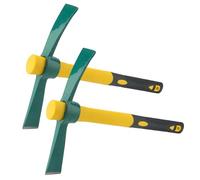 MUKCHAP 2 PCS 15 Inch Cutter Mattock, 38cm Mini Pick Mattock Hoe, Garden Pick Mattock Tool for Gardening, Camping