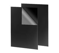 MUKCHAP 2 PCS 210 x 297 x 3mm Black Acrylic Sheet, A4 Black Plastic Panel for Signs, DIY, Craft