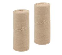 MUKCHAP 2 Rolls 30cm x 10m Jute Hessian Roll, Natural Burlap Table Runner Roll, Jute Fabric Cloth for Arts, Crafts