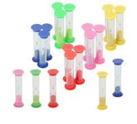 MUKCHAP 20 PCS 1 Minute Small Sand Timer, 5 Colors Sandglass Clocks Timer, Plastic Hourglass Timer for Home