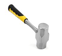 MUKCHAP 2kg/4.4lbs Club Hammer, Sledgehammers Lump Drilling Hammer with Fibreglass Handle for Gardening, Camping, Rock