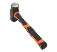 MUKCHAP 2lb Club Hammer, Lump Hammer with Fibreglass Handle, Small Fibreglass Sledge Hammer for Gardening, Camping