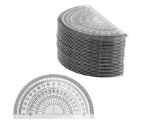 MUKCHAP 30 Pack Clear Plastic Protractor, 4 Inch/10cm 180 Degree Protractor for Angle Measurement