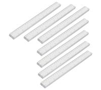MUKCHAP 50 Pack 30cm/12 Inch Clear Plastic Ruler, Metric & Imperial, Transparent for Home & Office