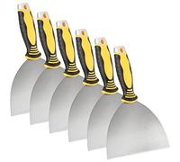 MUKCHAP 6 PCS Joint Knife, 6 Inch Putty Blade Drywall Joint Knife with Ergonomic Plastic Soft-Grip for Plasterboard Mud Decal