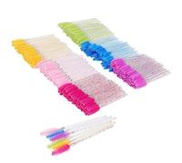 MUKCHAP 600 Pack Eyelash Brushes, 6 Colors Mascara Eyelash Applicator Brush Eyelash Brush for Makeup